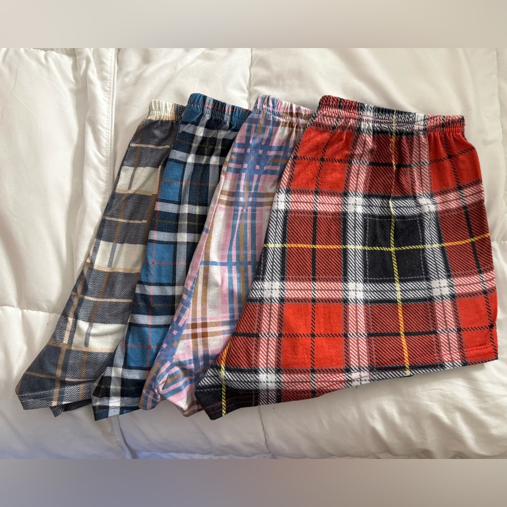 SHEIN Plaid Pajama Pants Set - Multicolor